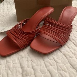 MANGO burnt orange heels